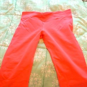 Bright pink fabletics pants capris